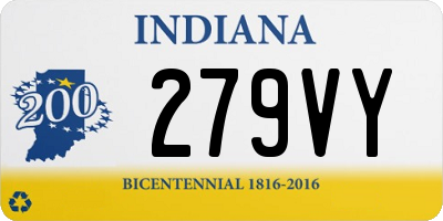 IN license plate 279VY