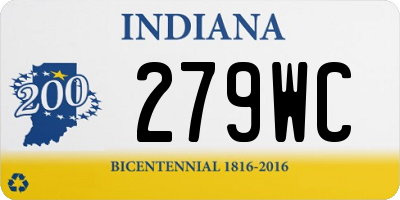 IN license plate 279WC