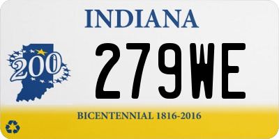 IN license plate 279WE