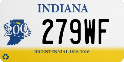 IN license plate 279WF