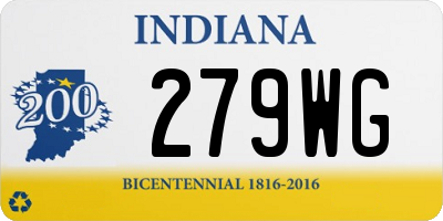 IN license plate 279WG