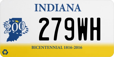 IN license plate 279WH