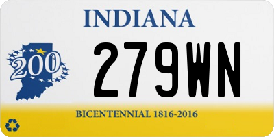 IN license plate 279WN