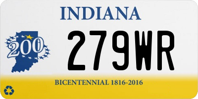 IN license plate 279WR