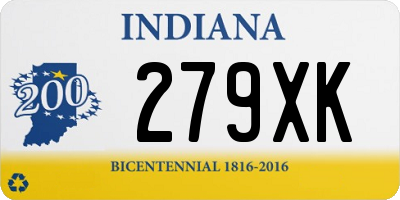 IN license plate 279XK