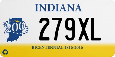 IN license plate 279XL