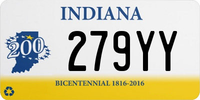 IN license plate 279YY