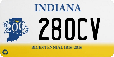 IN license plate 280CV