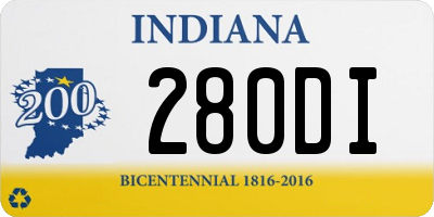 IN license plate 280DI