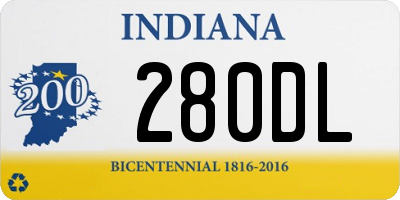 IN license plate 280DL