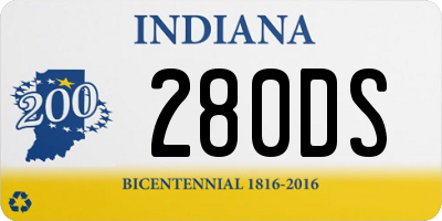 IN license plate 280DS