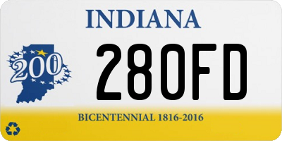 IN license plate 280FD