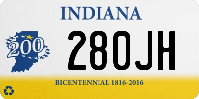 IN license plate 280JH