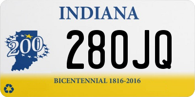 IN license plate 280JQ