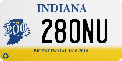 IN license plate 280NU