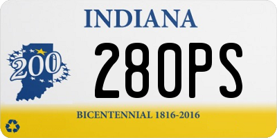 IN license plate 280PS