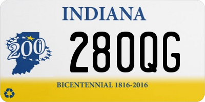 IN license plate 280QG