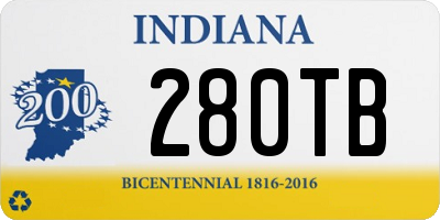 IN license plate 280TB