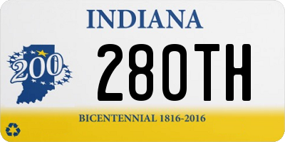 IN license plate 280TH