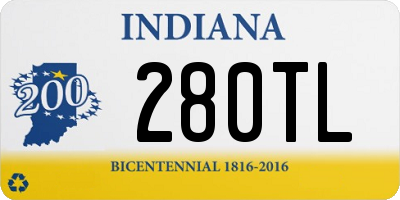 IN license plate 280TL