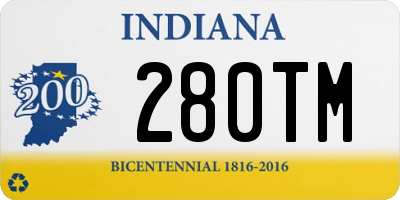 IN license plate 280TM