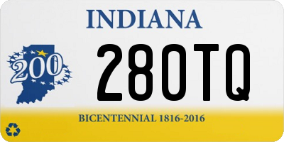 IN license plate 280TQ