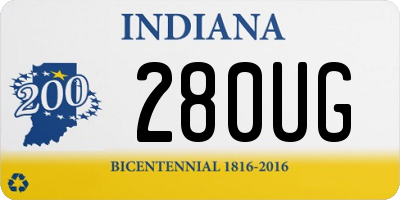 IN license plate 280UG