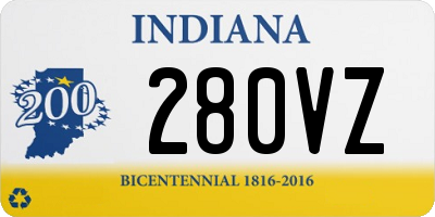 IN license plate 280VZ
