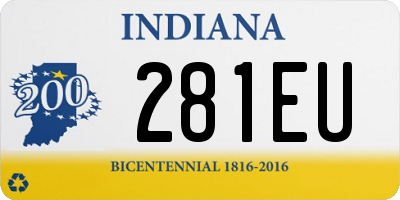 IN license plate 281EU