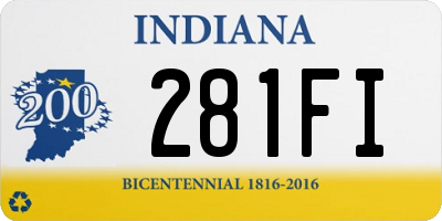 IN license plate 281FI