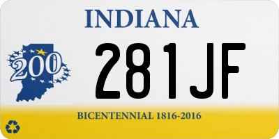 IN license plate 281JF