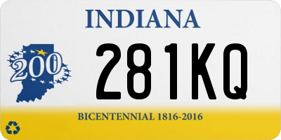 IN license plate 281KQ