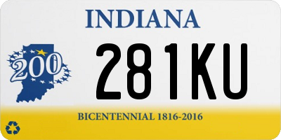 IN license plate 281KU