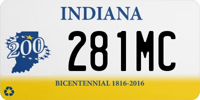 IN license plate 281MC