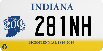 IN license plate 281NH