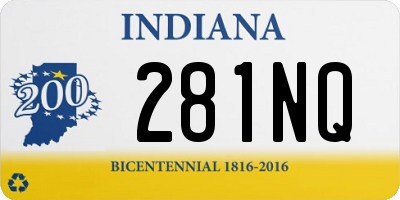 IN license plate 281NQ