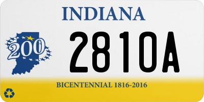 IN license plate 281OA