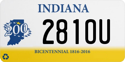 IN license plate 281OU