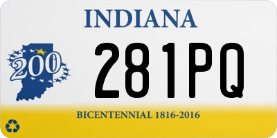 IN license plate 281PQ