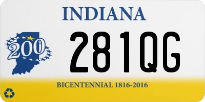 IN license plate 281QG