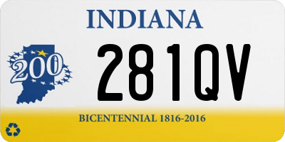 IN license plate 281QV