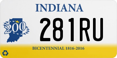 IN license plate 281RU