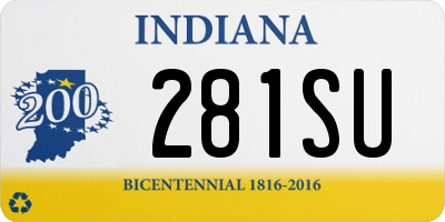 IN license plate 281SU