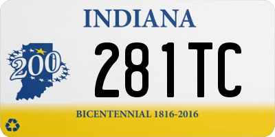 IN license plate 281TC