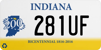 IN license plate 281UF