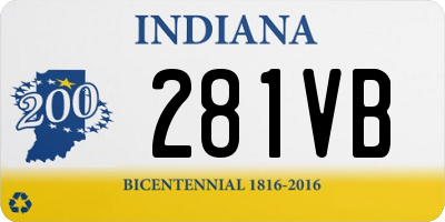 IN license plate 281VB