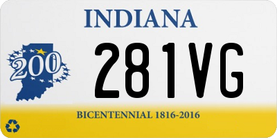 IN license plate 281VG