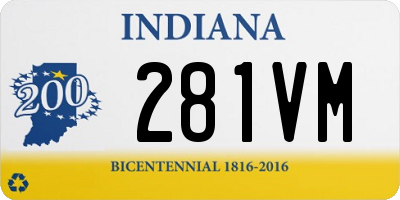 IN license plate 281VM