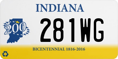IN license plate 281WG