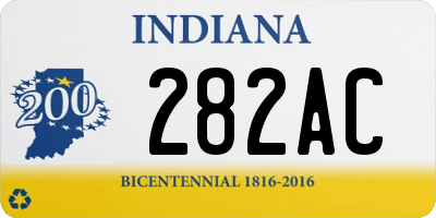 IN license plate 282AC